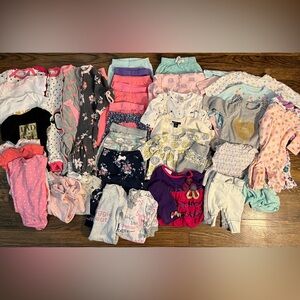 50+ Piece NB-0-3M Baby Girl Bundle